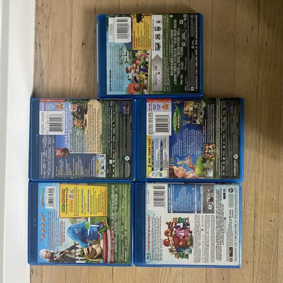 Lot 10 Blu Ray DVD Kids Family Movies - Up Tinkerbell Maleficent Rio Croods Raya - Picture 5 of 5